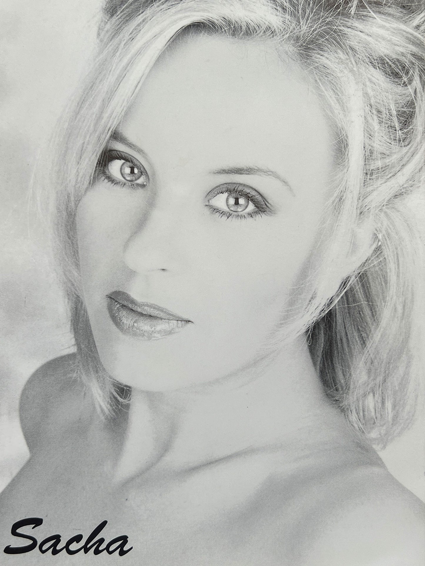 Sacha Modelling Card (Front)